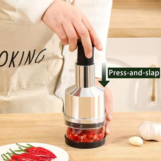 All-in-One Garlic Press & Chopper
