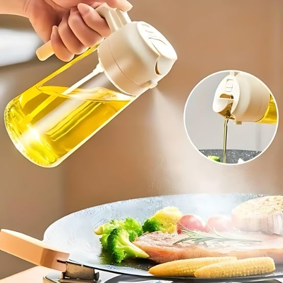 2 in 1 Glass Oil Sprayer & Dispenser
