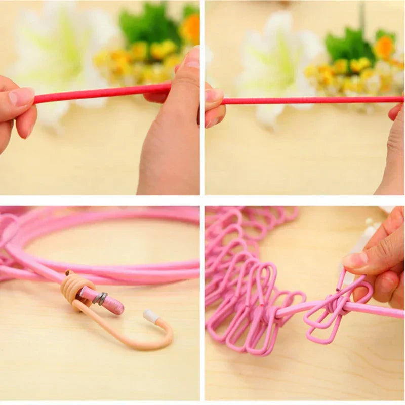 Portable Clothesline Windproof Rope